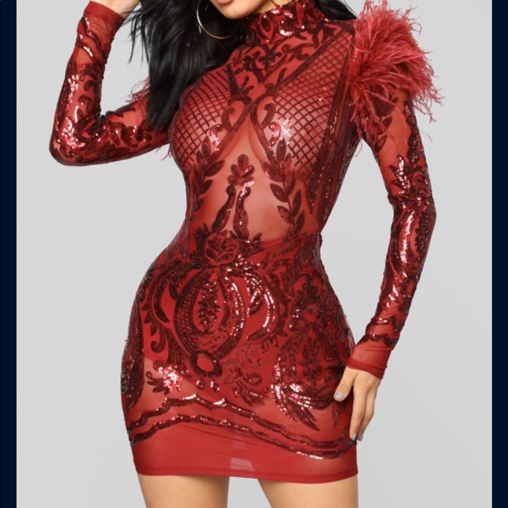 Brand New Never Worn…Feathers are not on the dress